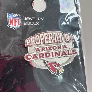 Vintage Property of Arizona Cardinals NFL Lapel Pin New on Card - Picture 1 of 3