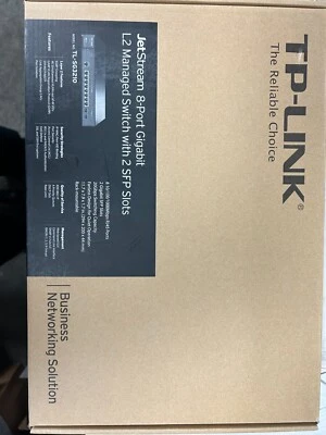 TP-Link TL-SG3210  Jetstream 8 Port Gigabit Smart Managed PoE Switch New - Image 1 of 3