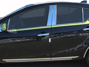 (PARA) TOYOTA PRIUS C 2012-2018 * 8 piezas acero inoxidable pilar poste moldura - Imagen 1 de 1
