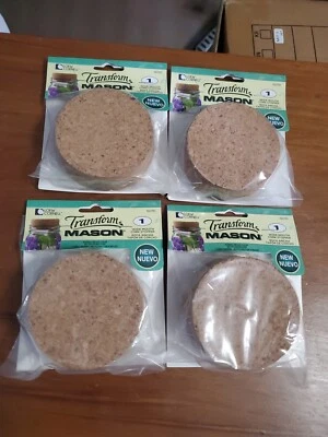 LOEW CORNWELL 4 pack Cork Lids/stoppers For Mason Ball Canning Jars Wide Mouth