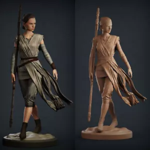 Rey Star War Impresión 3D Figura Modelo GK Kit en Blanco Nuevo Lo último Juguete Stock - Imagen 1 de 9