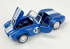 Vintage Revell 1:24 1965 SHELBY COBRA 427 RACING (Blue) 1989 DIECAST MODEL #33 - Picture 1 of 11