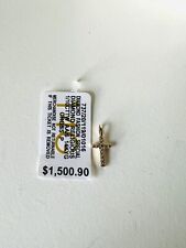 Macy's Fine Jewelry $1500 Diamond Cross Pendant 14 K Gold 1/10 Carat
