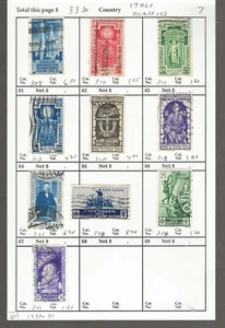 Clásicos de Italia... Sc #309/347... Usado... 1933/35... 10 Diff... SCV $33,30 - Imagen 1 de 1