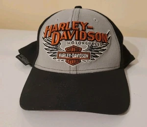 Harley-Davidson Motorcycles New Era 39THIRTY Fitted Mütze - Schwarz/Grau - L/XL - Bild 1 von 4