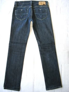Pantalones de mezclilla ajustados Diesel Livy para mujer talla 26 azul oscuro + elásticos hechos en Italia L28,5 - Imagen 1 de 11