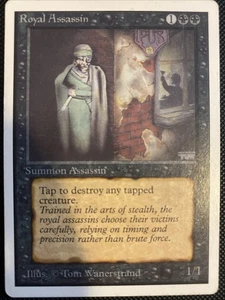 English - MTG Royal Assassin - MP - Unlimited Edition - Picture 1 of 2