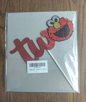 Feliz 2º Cumpleaños Brillo Pastel Topper, Dibujos Animados Tema Pastel Decoraciones Foto 1 de 4