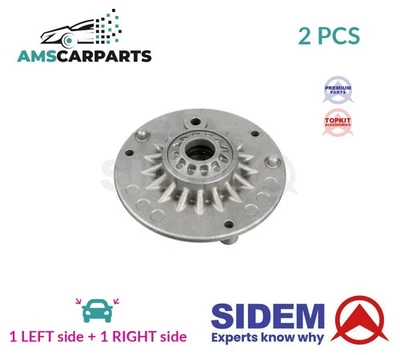 TOP STRUT MOUNTING CUSHION SET FRONT 821431 SIDEM 2PCS NEW OE REPLACEMENT - Image 1 of 4