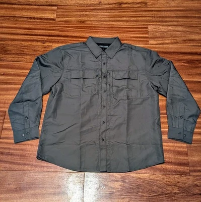 Blackhawk Warrior Wear Tac Convertible Shirt Tactical Sz XL dark olive Snap  - Image 1 of 4