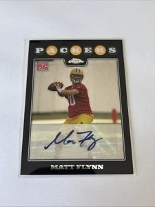 2008 Topps Chrome Rookie Auto Matt Flynn #TC177 Autograph RC Green Bay Packers - Picture 1 of 2