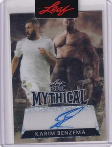 2024 Leaf Exotic Mythical Sports KARIM BENZEMA Cyclops AUTO SP #d 1/1 - Picture 1 of 2
