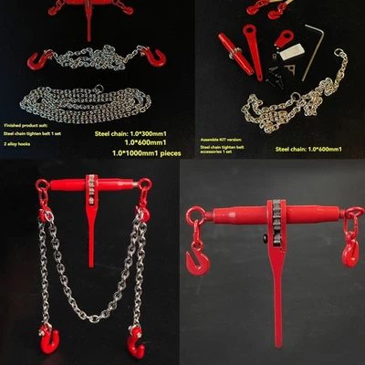 Für Tamiya 1/14 RC Modell LKW Traktor Anhänger Eisenkette Spanner Straffer Teile - Bild 1 von 4