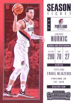 2017-18 Panini Contenders #61 Jusuf Nurkic - Image 1 of 2