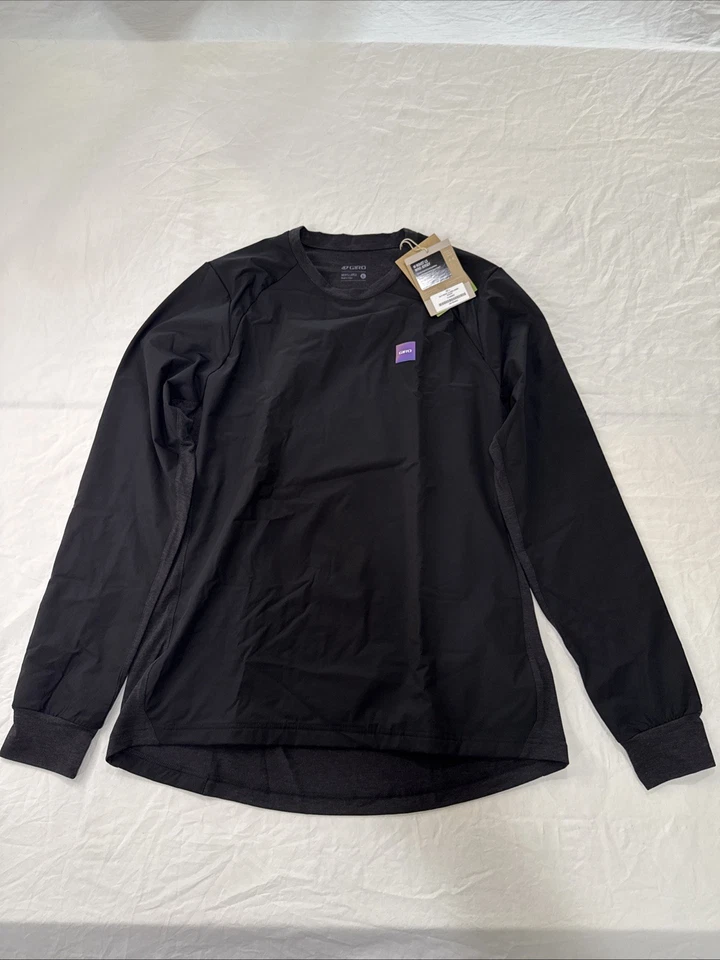 Jersey Giro Roust Manga Larga Viento Hombre US Grande Negro - Nuevo con Etiquetas Foto 1 de 4