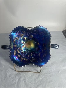 Vintage Northwood elektrischer Amethyst Früchte & Blumen Bon Bon Hard Yo Find Farbe - Bild 1 von 10