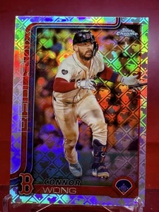 2025 Topps Chrome Logofractor Edition Connor Wong #10 Boston Red Sox - Picture 1 of 2