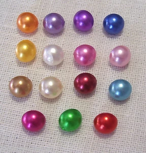 LOT de 8 BOUTONS PERLE CHAMPIGNON BOULE ** 8 mm ** SCRAP COUTURE - B02 bis - Picture 1 of 17