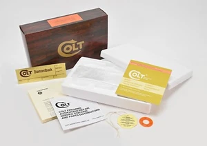 Colt Diamondback 4 Inch 1981 Wood Grain Foam Insert Box & Paperwork Package. New - Picture 1 of 10