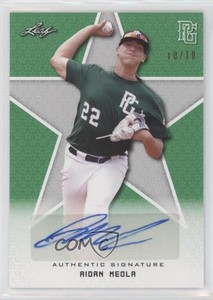 2020 Leaf Perfect Game National Showcase Green /10 Aidan Meola #BA-AM3 Auto