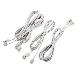 Cable de extensión de red telefónica modular plástico RJ11 6P4C a RJ45 8P8C 4 piezas - Imagen 1 de 4