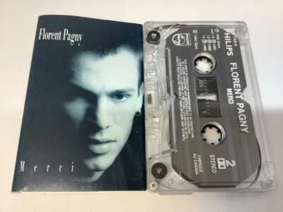 FLORENT PAGNY Audio Cassette Tape MERCI 1990 Polygram Records Canada 842-749-4 - Image 1 of 4