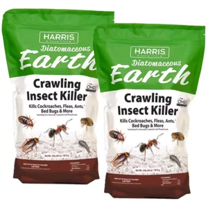 64 Oz Diatomaceous Earth Crawling Insect Killer Organic Powder (2-Pack) - Picture 1 of 3