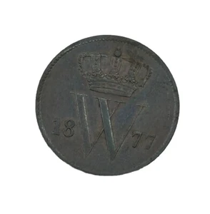 1877 Netherlands 1 Cent World Coin #4003 - Picture 1 of 4