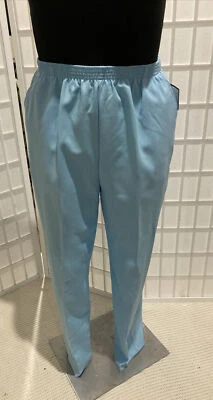 Pantalones elásticos de ajuste oculto azul pálido doblados de colección para mujer nuevos Foto 1 de 4