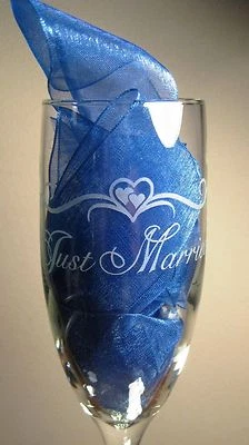 Juego de copas de flautas tostadas para boda recién casada personalización gratuita Foto 1 de 3