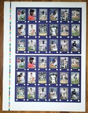1992 Play II South Atlantic League All Stars "Collectors Series" Set Uncut Sheet