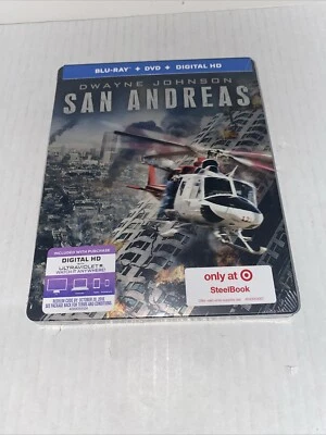 SAN ANDREAS SteelBook + Bluray + DVD  **READ - Image 1 of 4