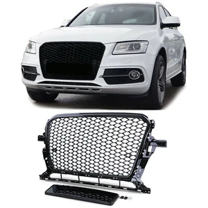 Sport Grill Honeycomb Mesh Black Gloss For Audi Q5 8R From 2012 To 2016 - Picture 1 of 5