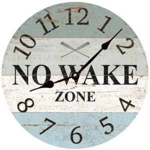 No Wake Zone Clock-Lake Wall Clock - Picture 1 of 3