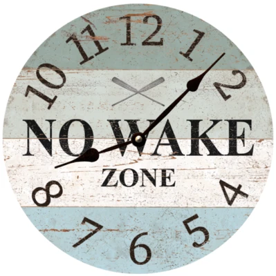 No Wake Zone Clock-Lake Wall Clock - Image 1 of 3