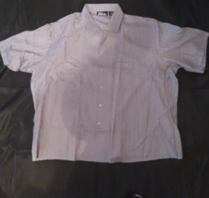Men's Short Sleeve Button Down Shirt 3XL Gray C1 - Picture 1 of 3