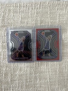 2020-21 Panini Prizm Tyrese Halliburton Ruby Red Wave Prizm RC Plus Base RC!