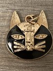 CHANEL  CAT buttons Zipper Pull NEW!  25mm Black Gold