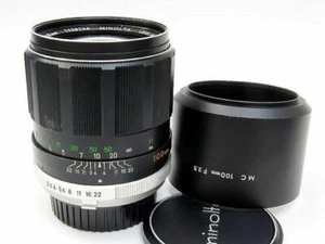 Minolta MC Tele Rokkor-PF 100mm F2.5 Telephoto Prime Lens Excellent from Japan - Picture 1 of 5