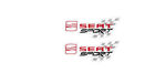 Seat Sport X2 Quality Printed Vinyl Sticker & Application Tape