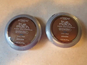 2 Loreal True Match Super Blendable Powder C7 NUT BROWN 0.33 each SEALED - Picture 1 of 5