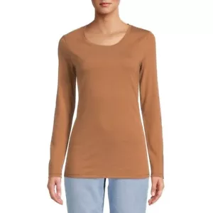No Boundaries Women's Juniors Long Sleeve T Shirt X-SMALL (1) Brown - Picture 1 of 2