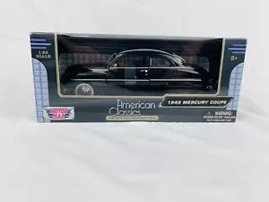 Mercury 1949 cupé escala 1/24 negro American Classics diecast Motormax - Imagen 1 de 6