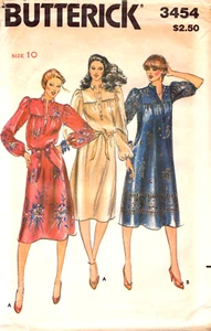 Butterick 3454 ~ Vestido de señorita ~ Mangas largas o cortas ~ Suelto ~ Talla 10 - Imagen 1 de 4