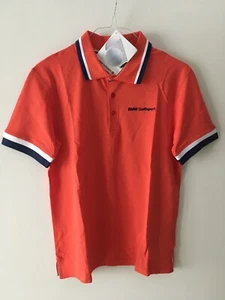 Golf Herren-Poloshirt ‚BMW Golfsport‘ Gr. M, orange - Bild 1 von 2