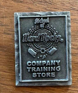 Hard Rock Cafe STAFF PIN "SCHOOL of Hard Rocks" Company Training Store HR - Picture 1 of 2