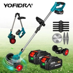 1500W Akku Rasentrimmer Elektro Freischneider Motorsense Trimmer Kantenschneider - Bild 1 von 17