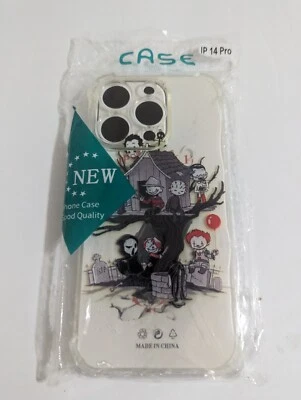 Funda para teléfono celular iPhone 14 Pro dibujos animados personajes de películas de terror iPhone Foto 1 de 2