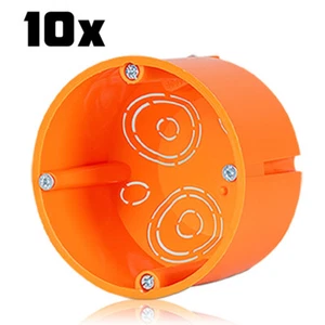 F-Tronic 10 Stück Hohlwand Abzweigdosen Schalterdosen Ø 74mm 50mm tief - Bild 1 von 1