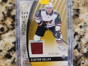 17-18 2017-18 SP Game Used Gold #100 Clayton Keller Jersey 272/399 Arizona  - Picture 1 of 2
